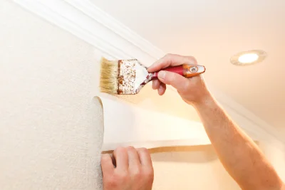 Pose de papier peint à Malaussanne — revêtements muraux et toiles de verre